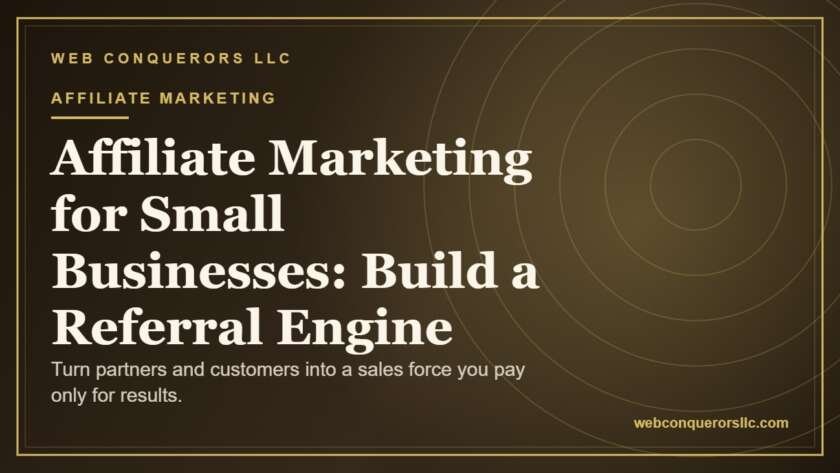 Affiliate Marketing for Small Businesses: Build a Referral Engine