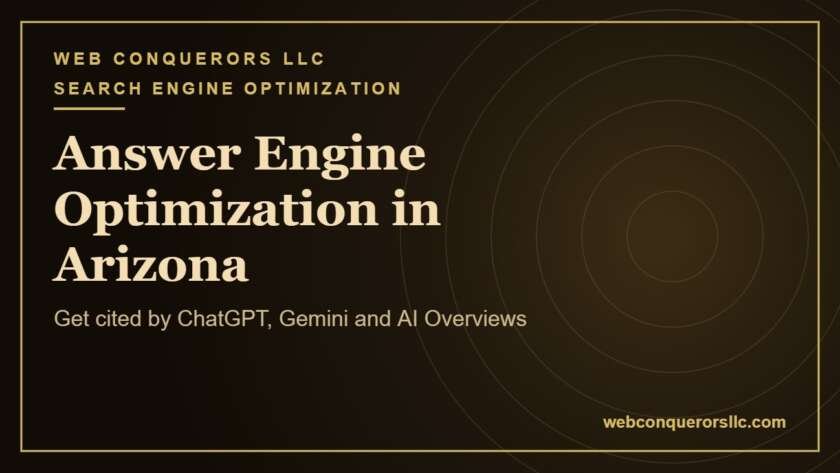 Answer engine optimization Arizona: Get cited by ChatGPT, Gemini and AI Overviews