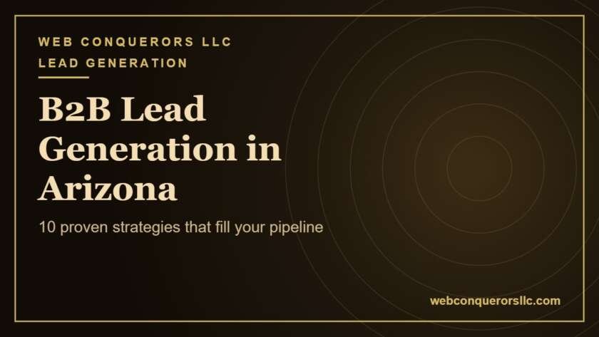 B2B lead generation services Arizona: 10 proven strategies that fill your pipeline