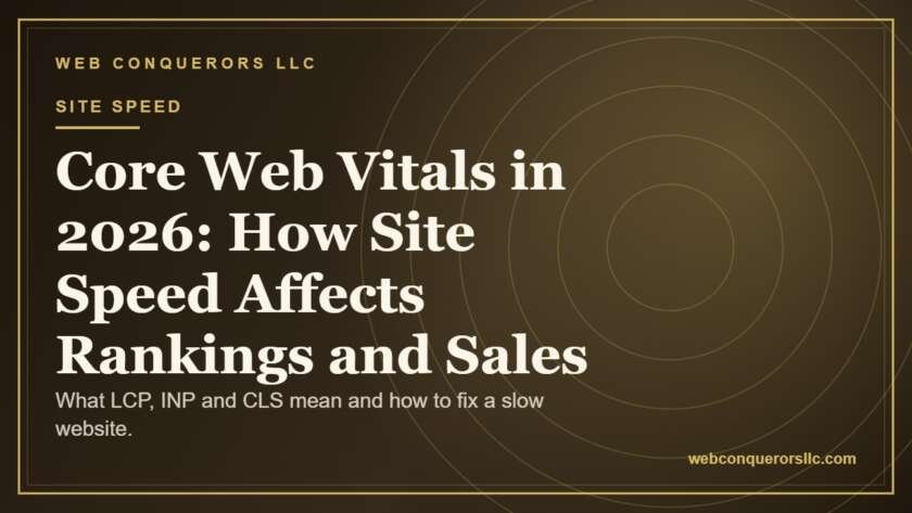 Core Web Vitals in 2026: How Site Speed Affects Rankings and Sales