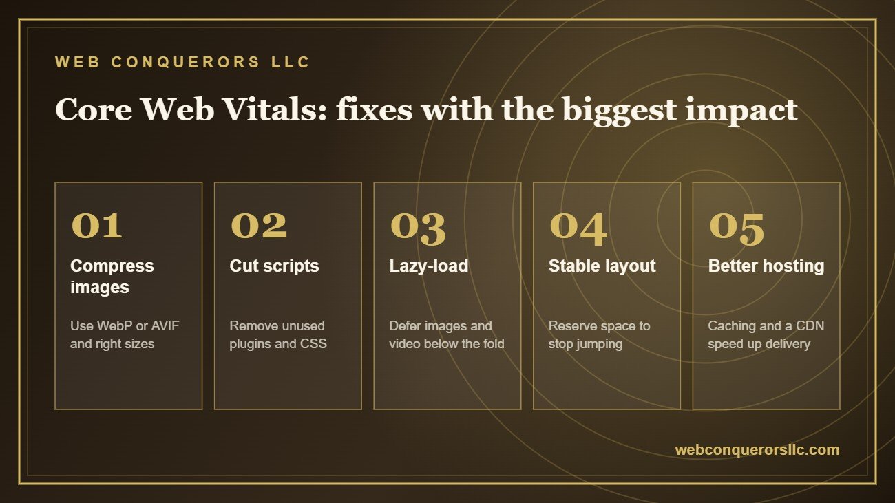 Core Web Vitals: fixes with the biggest impact