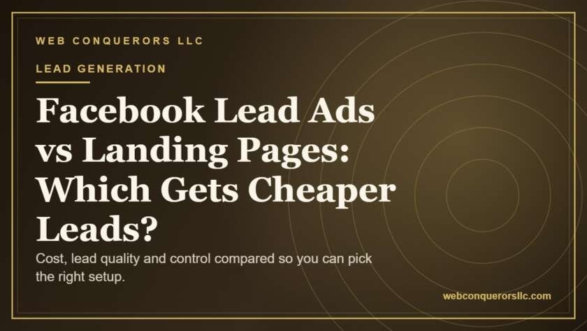 Facebook Lead Ads vs Landing Pages: Which Gets Cheaper Leads?