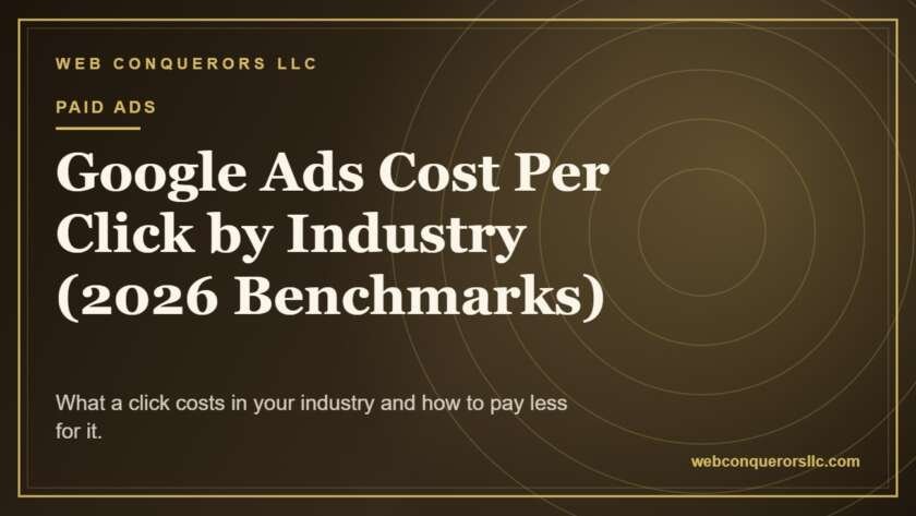 Google Ads Cost Per Click by Industry (2026 Benchmarks)