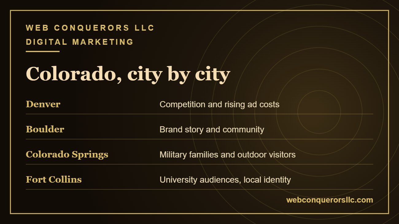 Digital marketing firm Denver, Boulder, Colorado Springs and Fort Collins