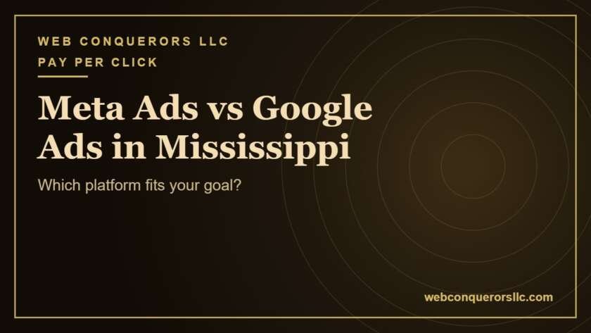 Meta Ads vs Google Ads Mississippi: Which platform fits your goal?