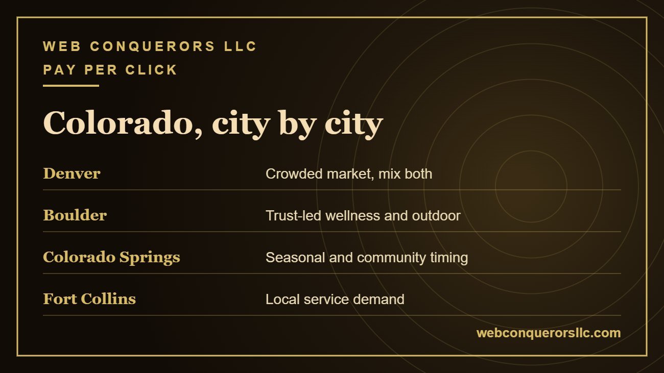 PPC vs SEO Denver, Boulder, Colorado Springs and Fort Collins