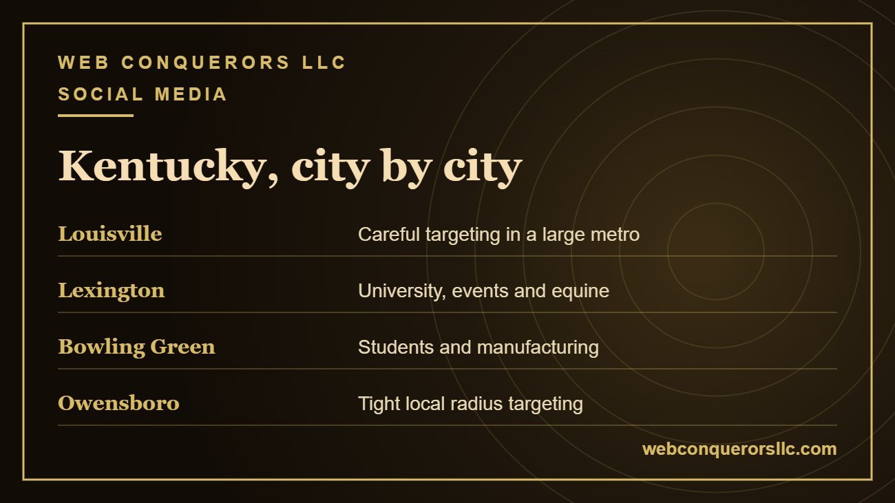 Social media advertising Louisville, Lexington, Bowling Green and Owensboro