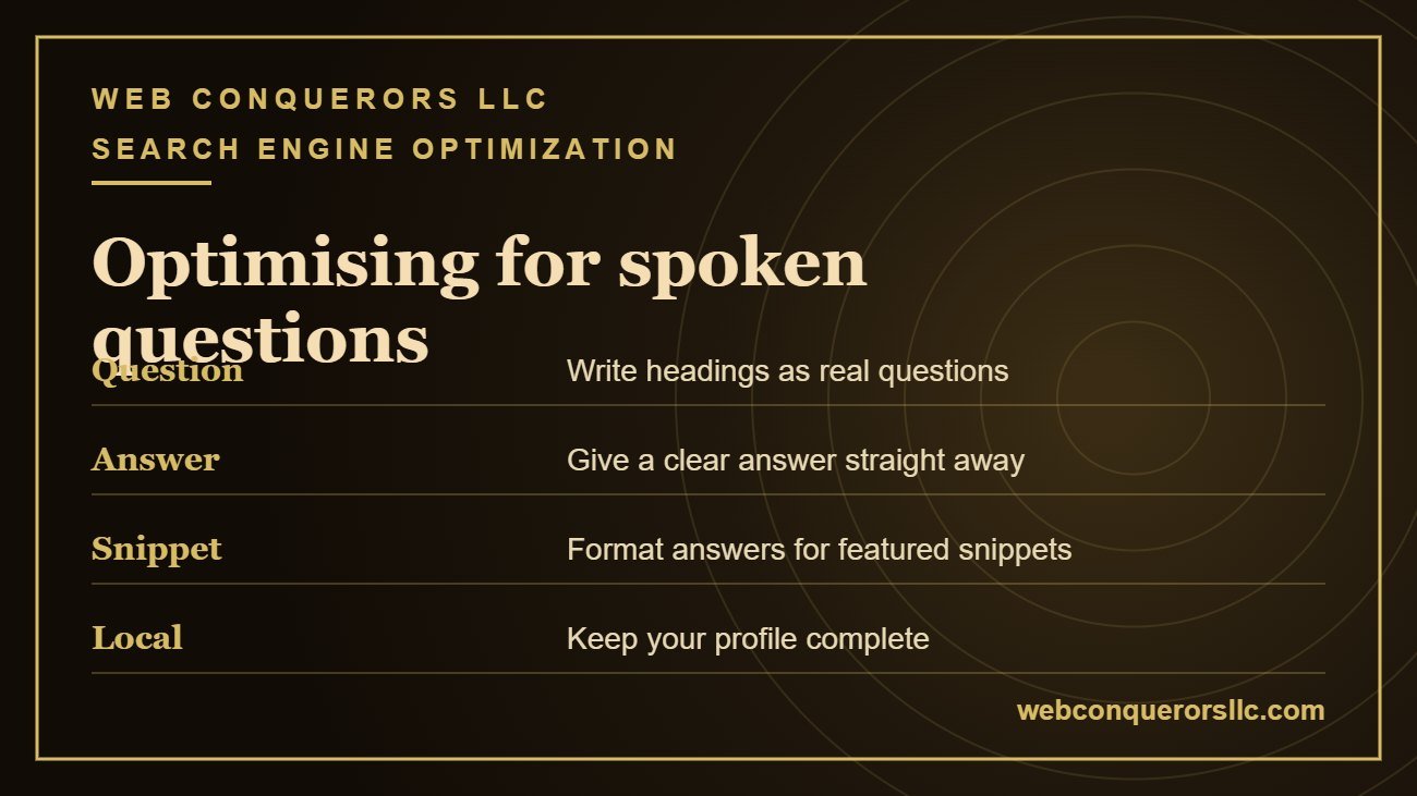 Voice search SEO Kentucky checklist