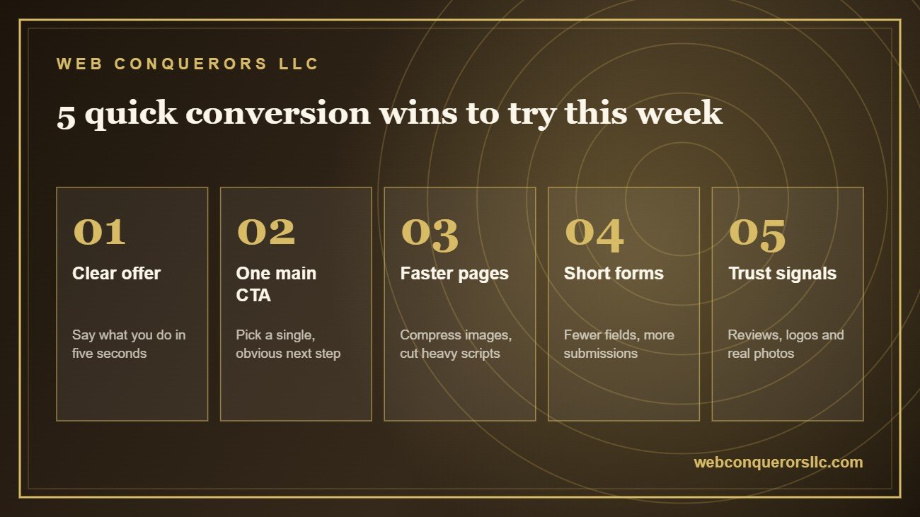 5 quick conversion wins to try this week